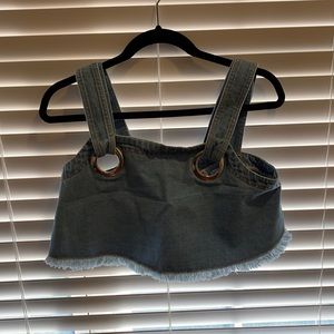 Denim crop top